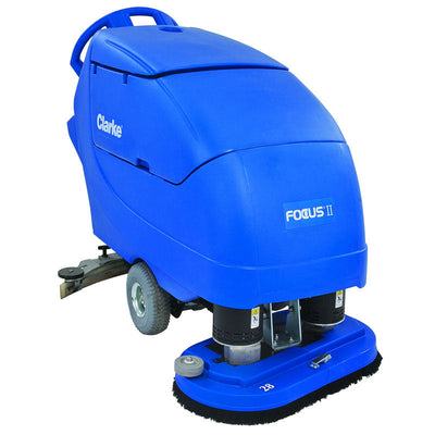 Clarke Focus II, Walk Behind Floor Scrubber, 26", 28" or 32", 23 Gallon, Battery, Self Propel, Disk, 3 Year Warranty
