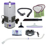 ProTeam® GoFree® Flex Pro II, Backpack Vacuum, 6QT, 12AH, 106 Mins Low 75 Mins High, 17.5lbs, Battery, With Tools, HEPA, 2 Year Warranty image 5