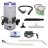 ProTeam® GoFree® Flex Pro II, Backpack Vacuum, 6QT, 12AH, 106 Mins Low 75 Mins High, 17.5lbs, Battery, With Tools, HEPA, 2 Year Warranty image 1