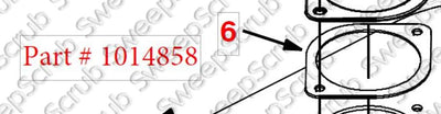 Tennant 1014858, Urethane Adaptor gasket