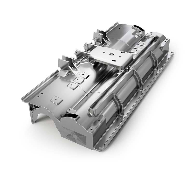 Tennant 1022252 / 4032911 Aluminum Cylindrical Head Housing - 6.695 X 37.437 X 14.539 in, Fits Tennant 5700, 5680