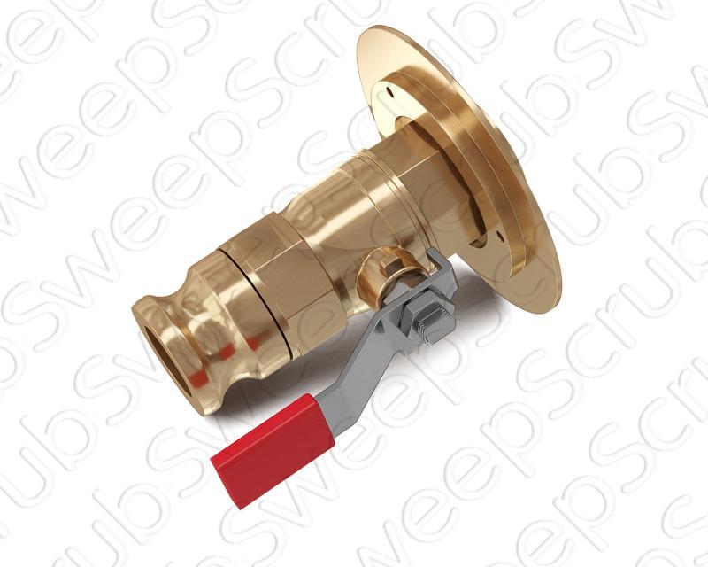 Tennant 1049269 / 4040116 Valve, Ball, Drain, 1.50ID, Stainless, Rwk, Fits Tennant 7300 Rider, 8300