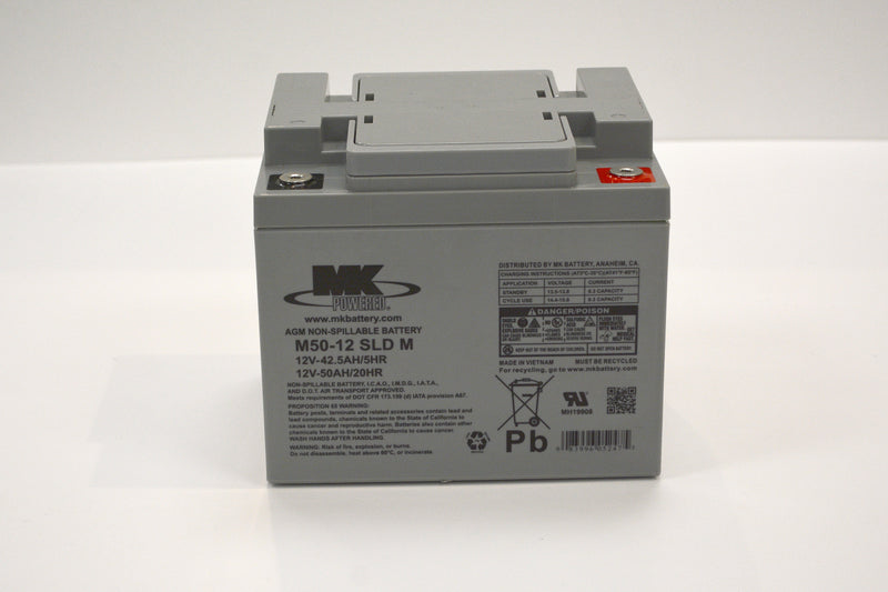 Tennant 1065086 Battery, 12V 50AMP AGM