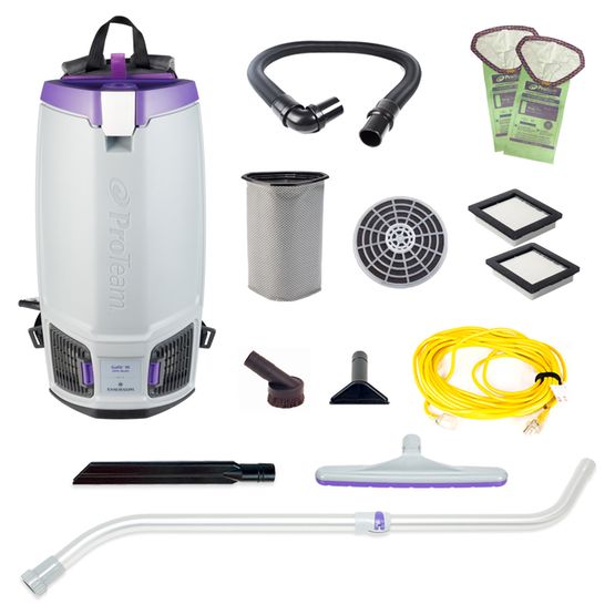 Proteam Gofit 10QT, Backpack Vacuum, 12.9lbs, Electric, With Tools, HEPA, 3 Year Warranty