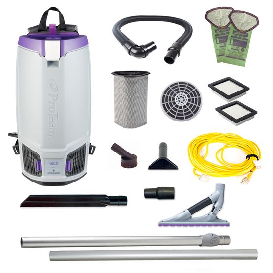 Proteam Gofit 10QT, Backpack Vacuum, 12.9lbs, Electric, With Tools, HEPA, 3 Year Warranty