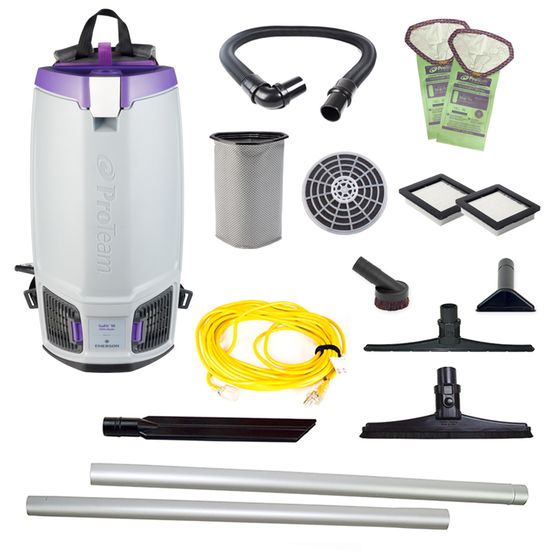 Proteam Gofit 10QT, Backpack Vacuum, 12.9lbs, Electric, With Tools, HEPA, 3 Year Warranty