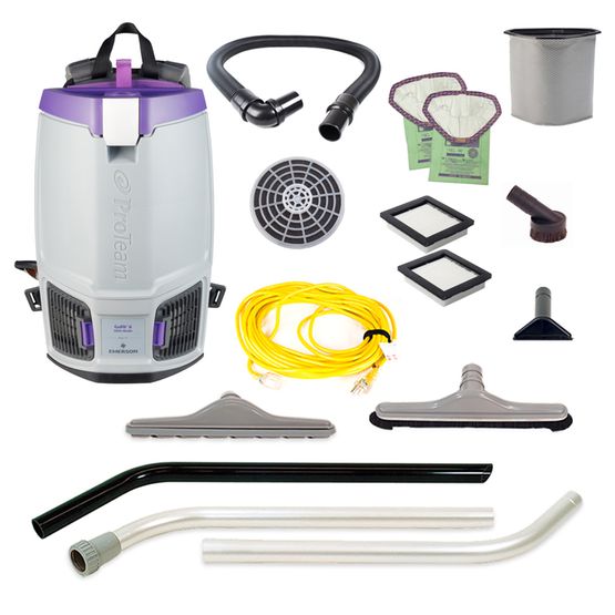 Proteam Gofit 6QT, Backpack Vacuum, 12.9lbs, Electric, With Tools, HEPA, 3 Year Warranty