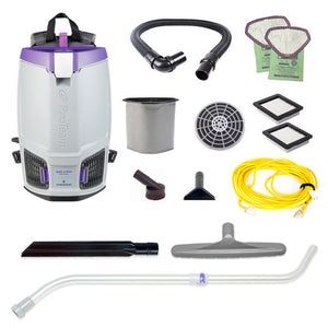 Proteam Gofit 6QT Plus, Backpack Vacuum, 12.9lbs, Electric, With Tools, HEPA, 3 Year Warranty