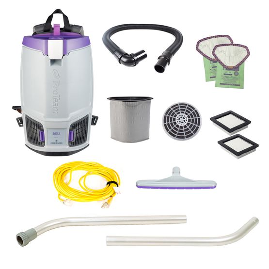 Proteam Gofit 6QT, Backpack Vacuum, 12.9lbs, Electric, With Tools, HEPA, 3 Year Warranty