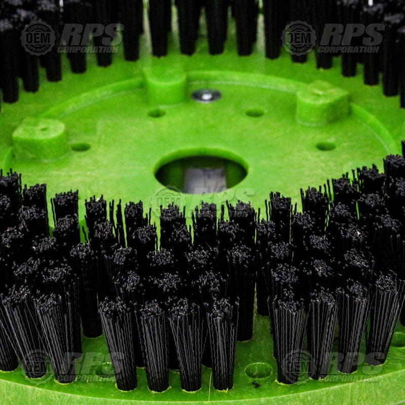 FactoryCat/Tomcat 13-382P, Brush,Poly,13", 8-Lobe Green