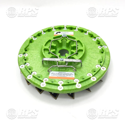 FactoryCat/Tomcat 15-382-0100MECWCT, 15" Diamabrush,Metal 100 Grit, Green Block - Clockwise,Metal Blade