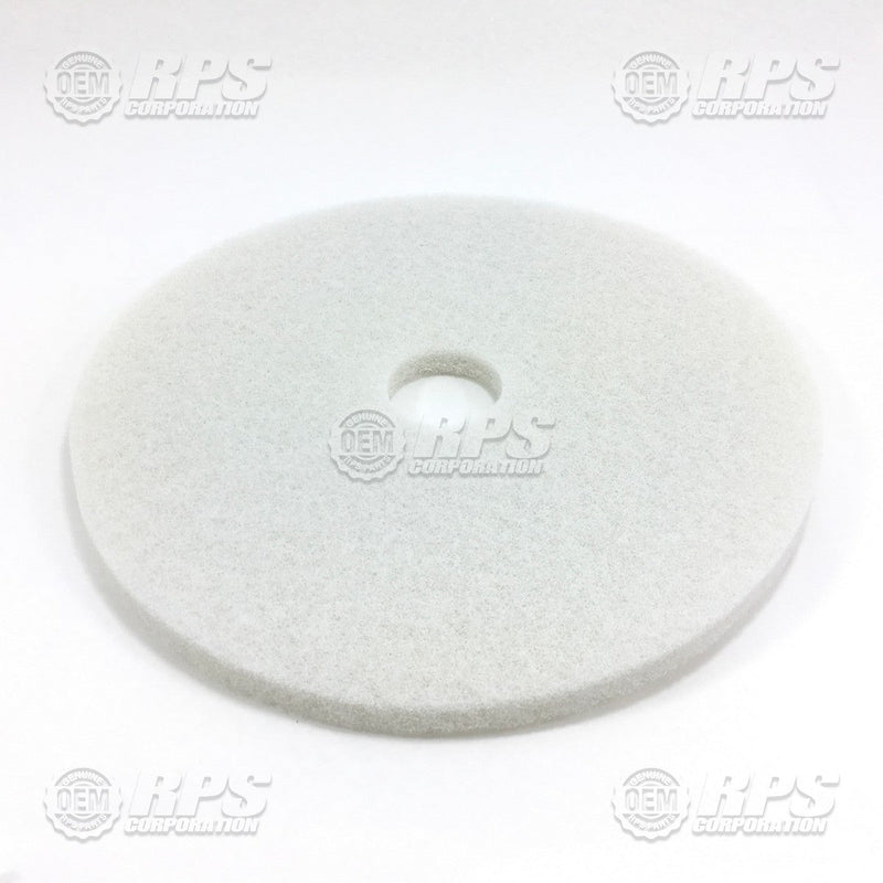 FactoryCat/Tomcat 15-422W, Floor Pads, 15" White - Case of 5 pads