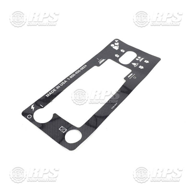 FactoryCat/Tomcat 155-2016, Decal, Control Panel, Top