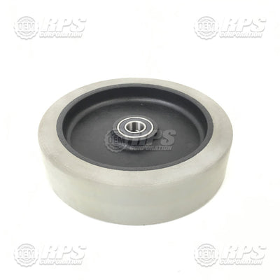 FactoryCat/Tomcat 170-6195, Tire, Gray, Poly, 8" OD x 2" W w/Bearing