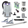 Proteam GoFit 6, Backpack Vacuum, 6 QT, 4A, 51 mins Low 39 mins High, 13.5lbs, Battery, With Tools, HEPA, 2 Year Warranty image 3