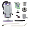 Proteam GoFit 6, Backpack Vacuum, 6 QT, 8Ah, 106 mins Low 83 mins High, 13.5lbs, Battery, With Tools, HEPA, 2 Year Warranty image 2