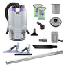 Proteam GoFit 6, Backpack Vacuum, 6 QT, 8Ah, 106 mins Low 83 mins High, 13.5lbs, Battery, With Tools, HEPA, 2 Year Warranty image 3