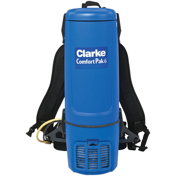 Clarke Comfort Pak, Backpack Vacuum, 6QT or 10QT, 9.3lbs or 10.8lbs, With Tools, Electric, 2 Year Warranty