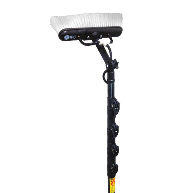 IPC Eagle CFC45T-SL, 45ft Carbon Fiber Telescopic Pole with 14" Slide Brush & GN8-FM Gooseneck