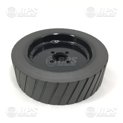 FactoryCat/Tomcat 253-6195D, Wheel Assembly,Rear,Poly,3.5"W W/Grooves