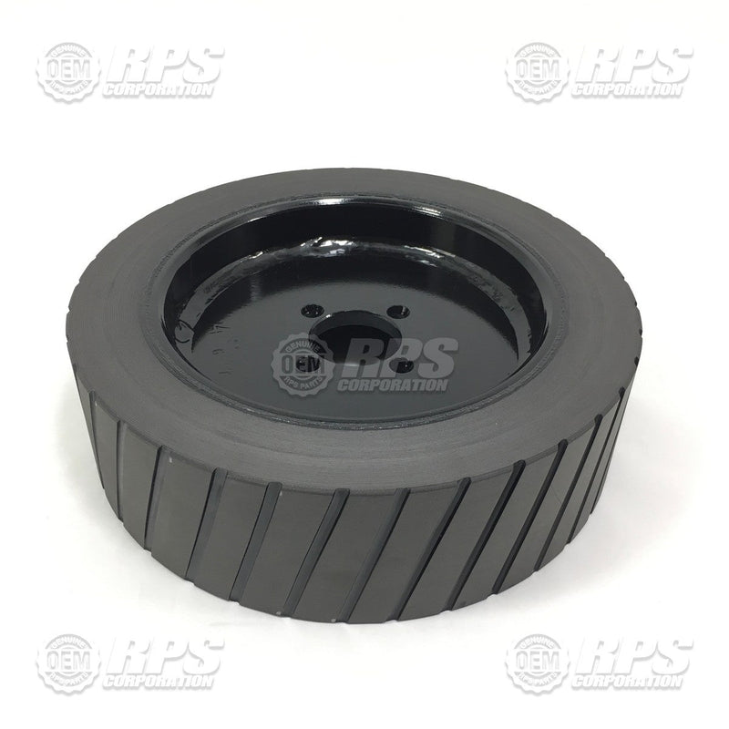 FactoryCat/Tomcat 253-6195D, Wheel Assembly,Rear,Poly,3.5"W W/Grooves