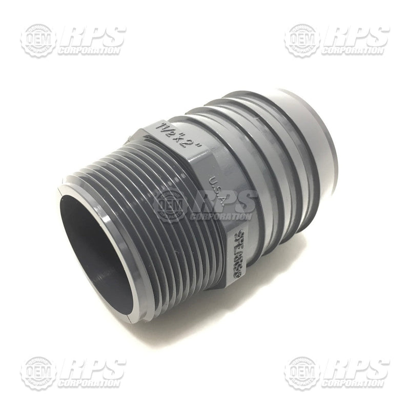 FactoryCat/Tomcat 260-1210, Fitting, 2 NPT X 1-1/2 Barb Male, Nylon