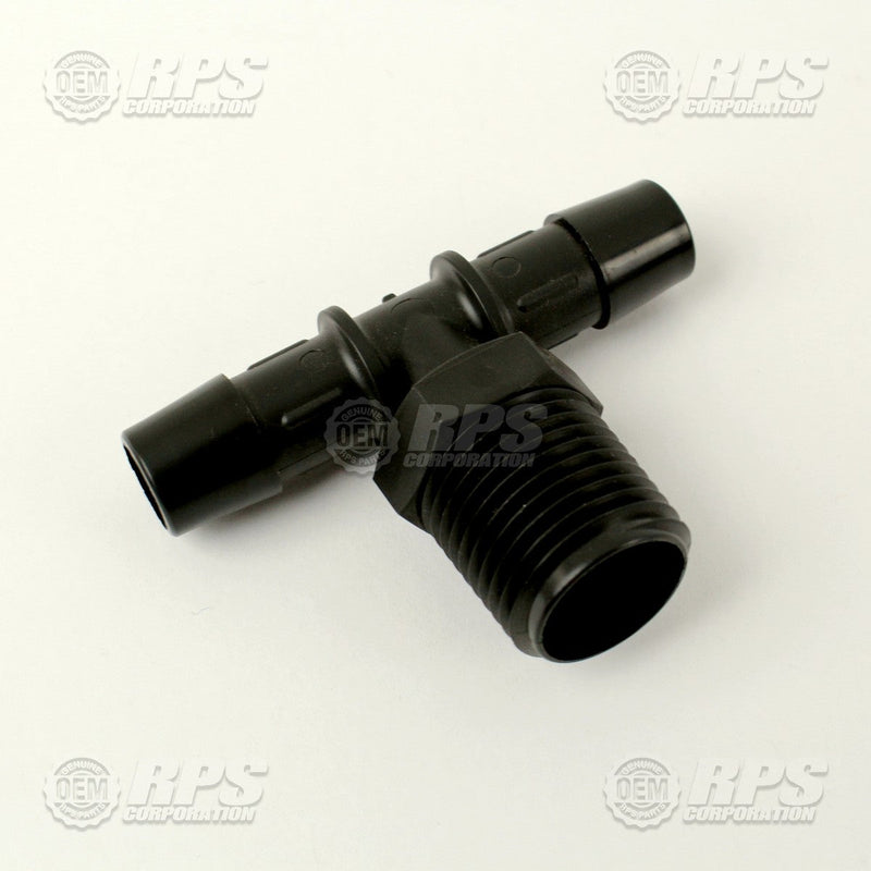 FactoryCat/Tomcat 290-4155, T-Barb,1/2"NPTx1/2"Barbs Plastic