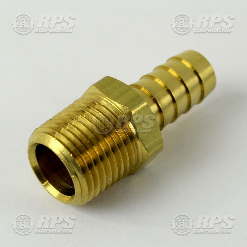 FactoryCat/Tomcat 290-4176, Fitting,1/2"MNPTx1/2"Barb Brass