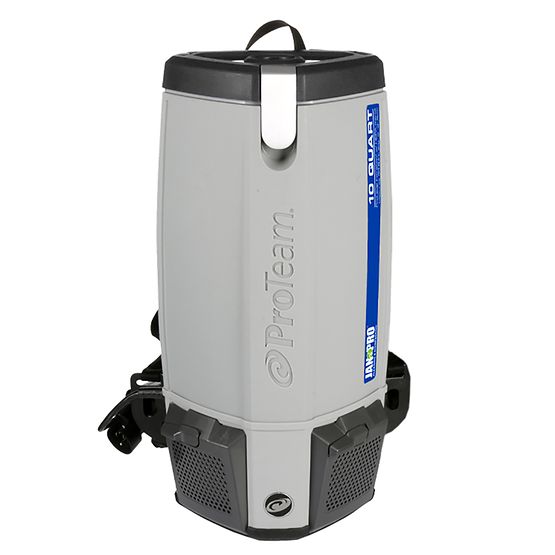 Proteam Jan-Pro 10, Backpack Vacuum, 10QT, 12.9lbs, Electric, With Tools, HEPA, 3 Year Warranty, 107621