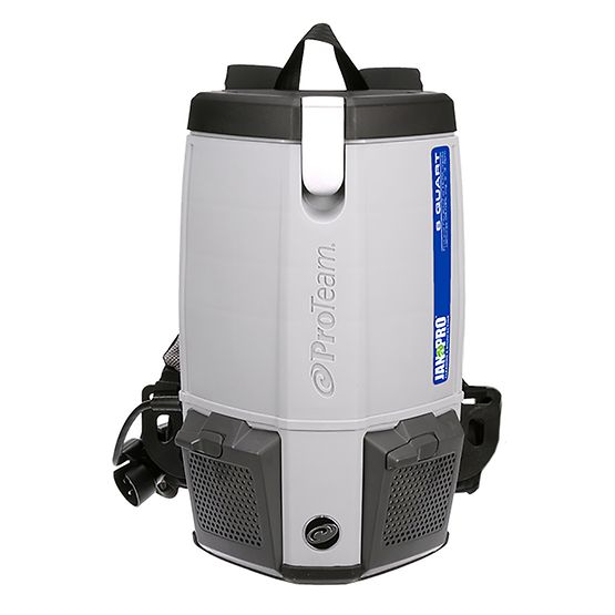 Proteam Jan-Pro Super Coach Pro 6, Backpack Vacuum, 6QT, 11.6lbs, Electric, With Tools, HEPA, 3 Year Warranty, 107354