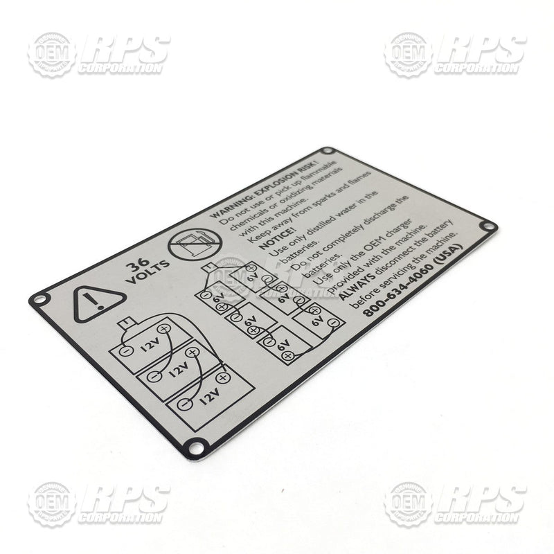 FactoryCat/Tomcat 370-7280, Plate,Warning Explosion,36V
