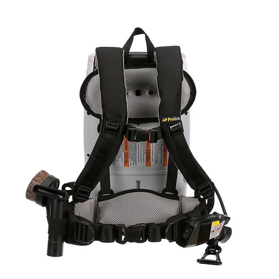 Proteam ProVac FS 6, Backpack Vacuum, 6QT, 11.6lbs, Electric, With Tools, HEPA, 3 Year Warranty, 107461