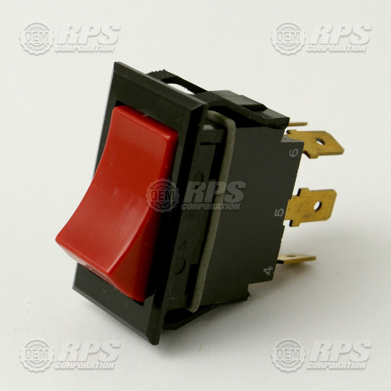 FactoryCat/Tomcat 5-237, Switch,Rocker,Red,DPDT