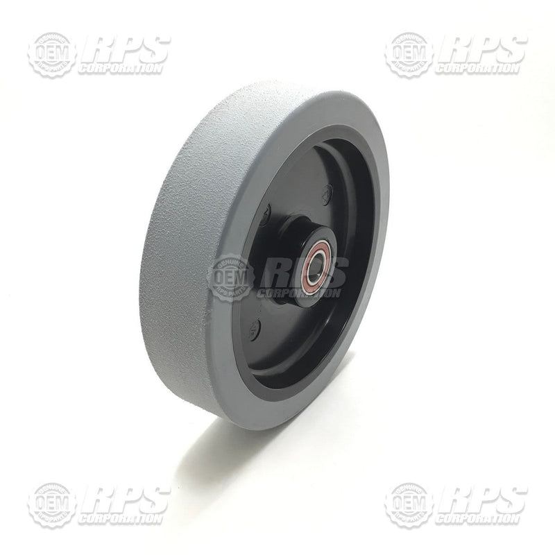 FactoryCat/Tomcat 600-6180, Wheel Assembly,Rear,Poly,2.7 W Grey Poly, 65 ShA Double Bearing