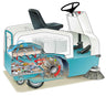 Refurbished Tennant 6100, Rider Floor Sweeper, 30", 22 Gallon Hopper, Battery, 9/1/1 Warranty image 2