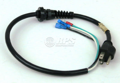 FactoryCat/Tomcat 800-1014, 17" Pigtail Power Cord w/Strain Relief, Nut and Conn
