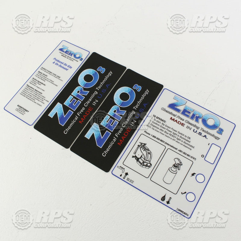 FactoryCat/Tomcat 880-2602, Decal, Zero3 Sticker, 4pc Colored Set