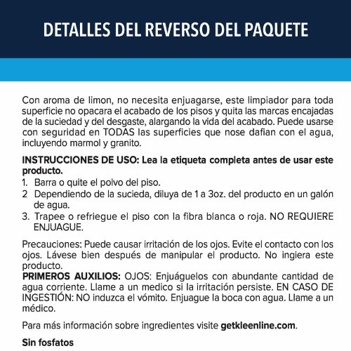 KleenLine™ Pro Lemon Neutral Cleaner - 1 Gallon, 4 per case