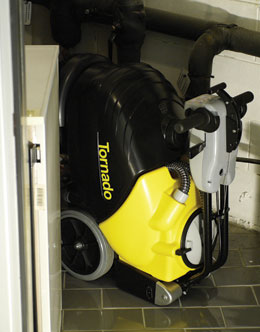 Tornado BD 14/4 | 14" Walk Behind Disk Floor Scrubber, Battery, Pad Assist