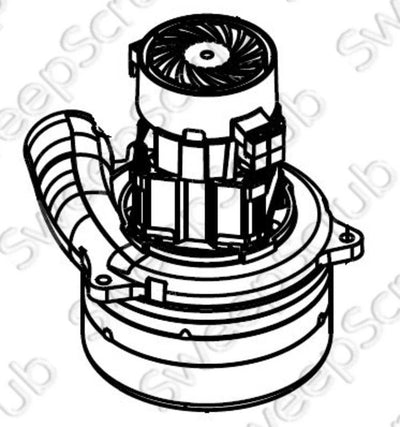 Nilfisk Advance 56105255 Vacuum Motor, 20V 3 stage vacuum motor