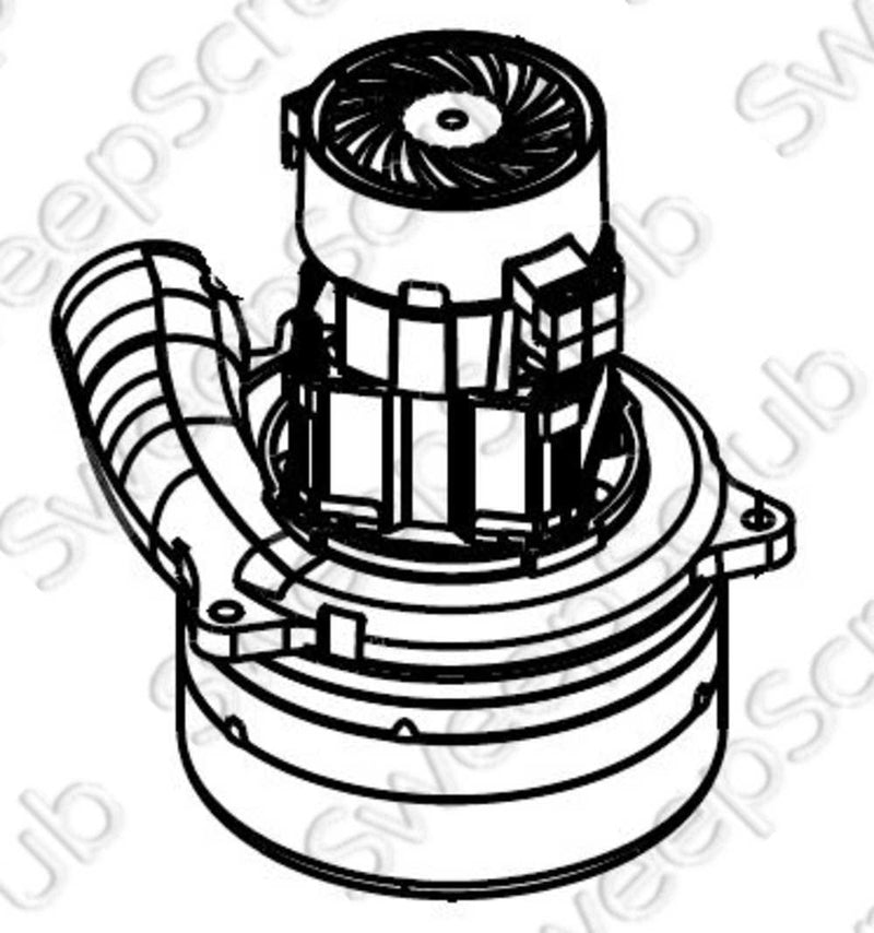 Nilfisk Advance 56105255 Vacuum Motor, 20V 3 stage vacuum motor