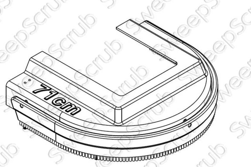 Nilfisk Advance 56112258, 26 Inch brush skirt assembly (right side)
