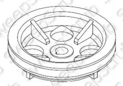 Nilfisk Advance VF52004A Pulley