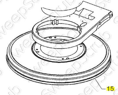 Nilfisk Advance 30381A, Bumper for 17 inch units