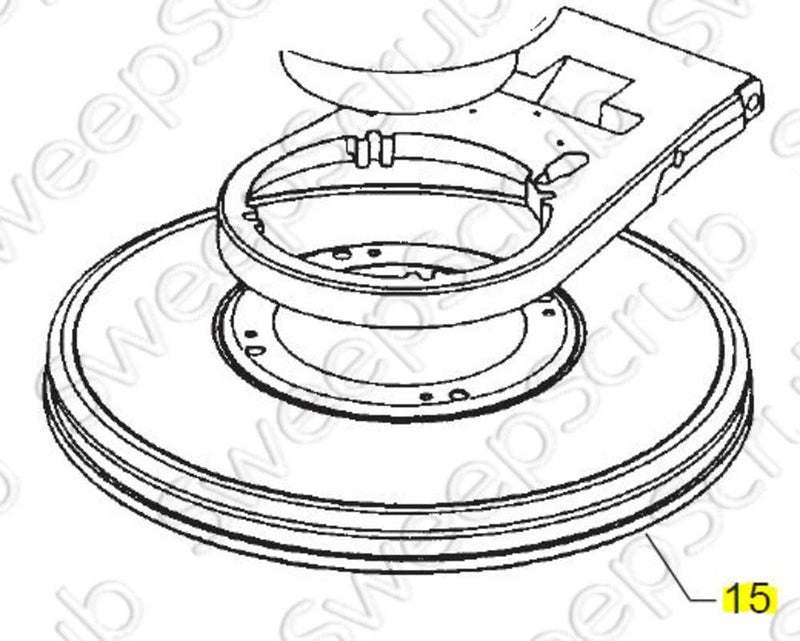 Nilfisk Advance 30381A, Bumper for 17 inch units