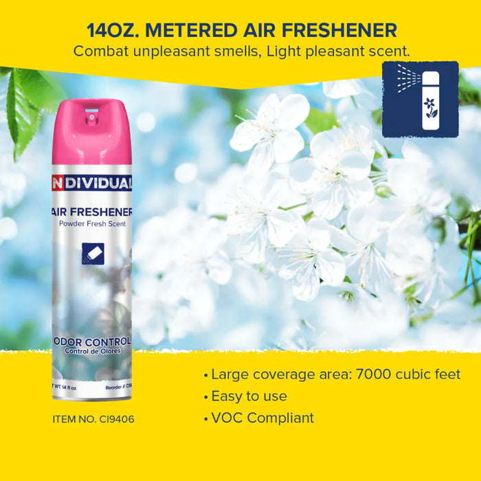 Air Freshener | Powder Fresh, 14 oz, 12 per case, VOC Compliant