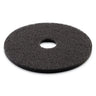 Stripping Floor Pads, 12" Diameter, Black, 5/carton image 2