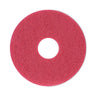 Buffing Floor Pads, 12" Diameter, Red, 5/carton image 1