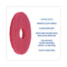 Buffing Floor Pads, 12" Diameter, Red, 5/carton image 5