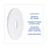 Polishing Floor Pads, 12" Diameter, White, 5/carton image 6